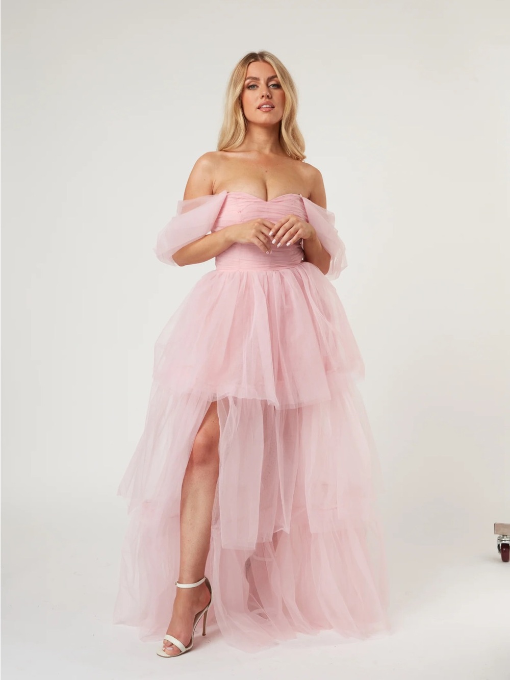 Lace & Beads Sydney Dress Powder Pink